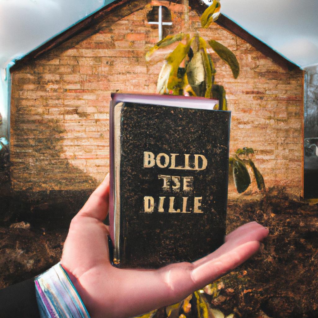 Person planting church, holding Bible